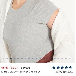 UltraLite Cropped Rib-Knit T-Shirt